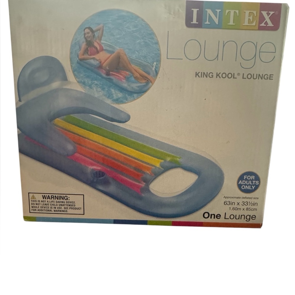 NEW Intex Pool Float Lounge King Kool Inflatable Summer Relax Fun Water